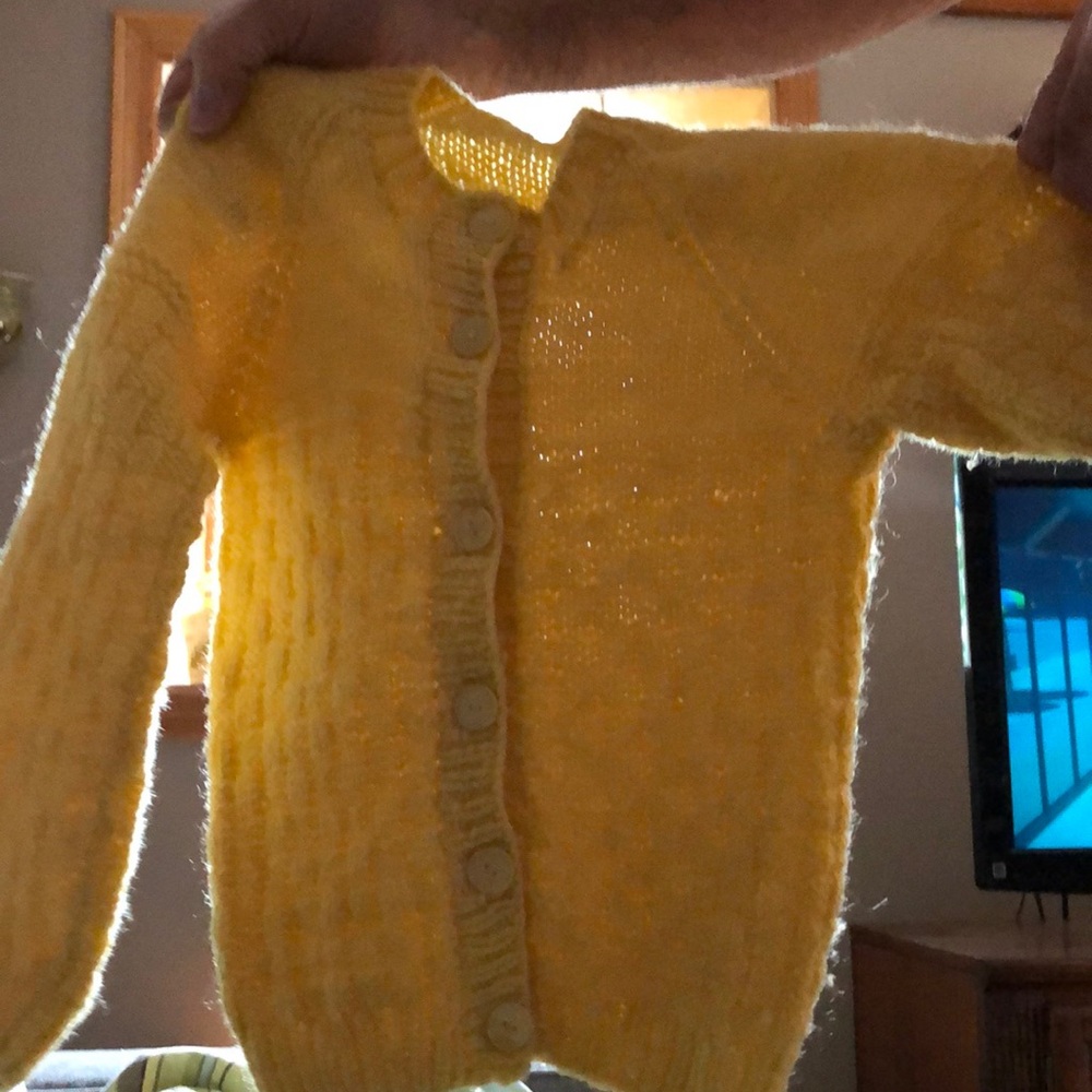 Cozy Yellow Knit Sweater